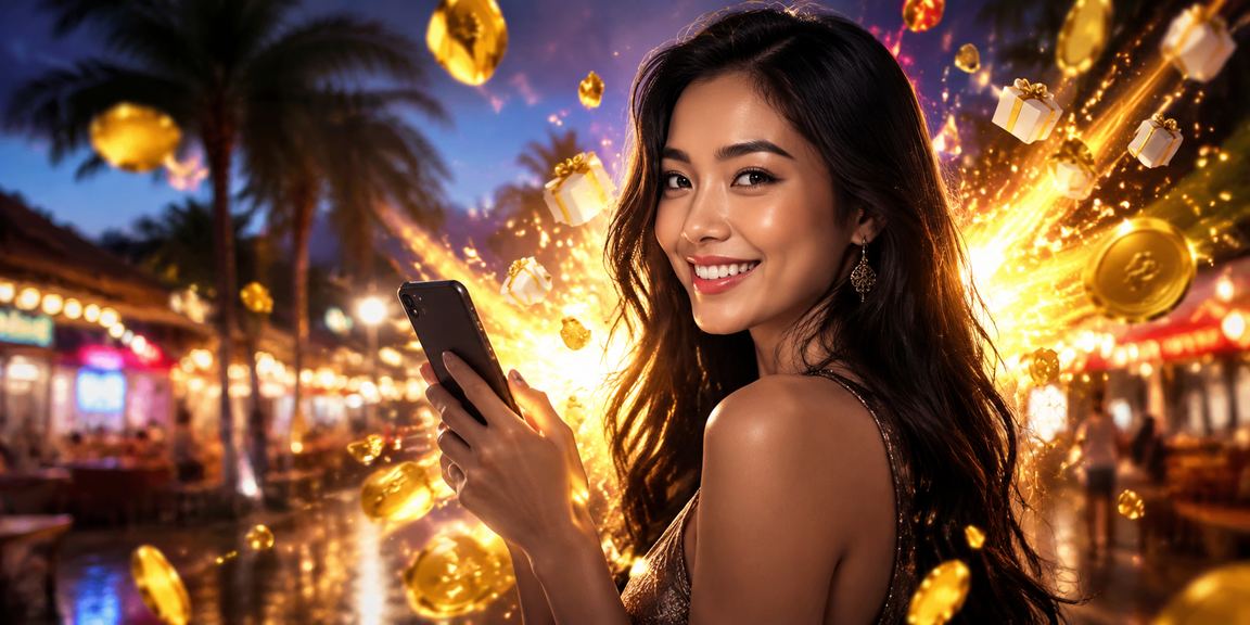Pengguna mengakses mobile casino hanoman88 di malam hari